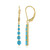 Boucles d'oreilles en argent et Turquoise Sleeping Beauty (Faszination Türkis)