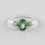 Anello in argento con Apatite Cromo