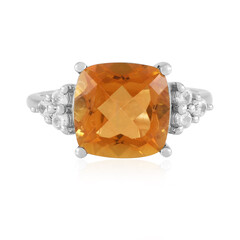Anello in argento con Quarzo Arancione