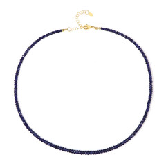 Collana in argento con Zaffiro Blu del Madagascar