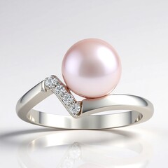 Anello in argento con Perla d'Acqua Dolce Argentata