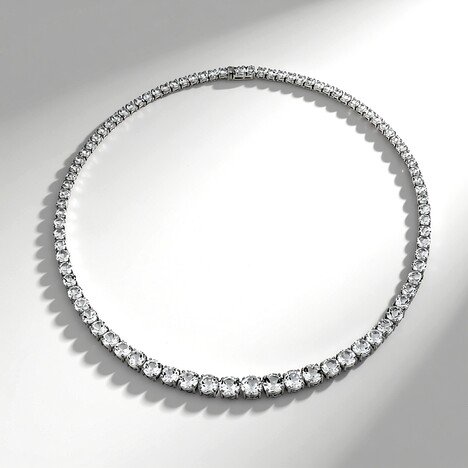 Collana in argento con Topazio Bianco (Adela Silber)