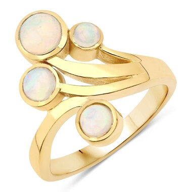 Anello in argento con Opale di Welo