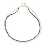 Zilveren halsketting met Mystieke Hematieten (Riya)