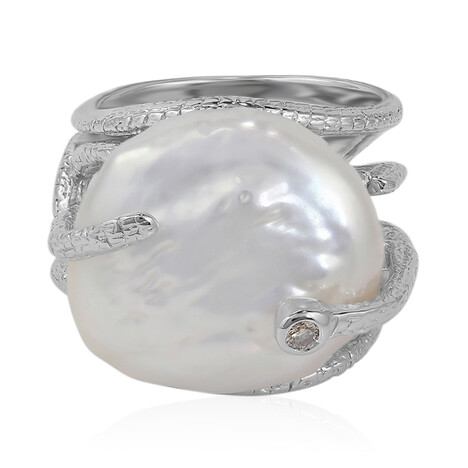 Anillo en plata con Perla Freshwater (TPC)