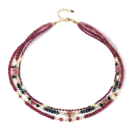 Collier en argent et Topaze bleu de Londres (Riya)