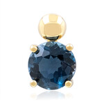 Colgante en oro con Topacio azul de Londres (de Melo Gold)