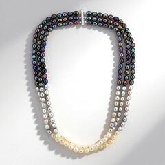Collana in argento con Perla d'Acqua Dolce Bianca
