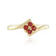 Tanzanian Ruby Silver Ring