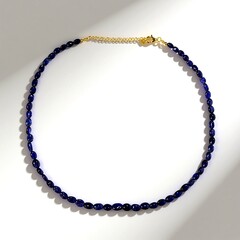 Collana in argento con Zaffiro Blu Bemainty