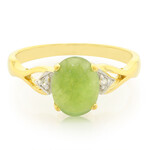 Zilveren ring met een keizerlijk chrysopraas