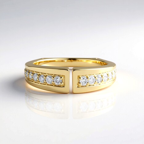 Anello in oro con Diamante I2 (H) (de Melo Gold)
