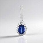 Ciondolo in argento con Cianite del Nepal