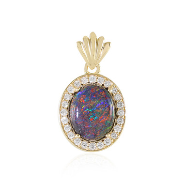 Andamooka-Matrix-Opal-Goldanhänger (AMAYANI)