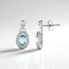 Orecchini in argento con Zircone Ratanakiri