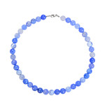 Collana in argento con Agata Blu