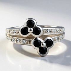 Anello in argento con Spinello Nero