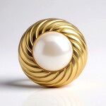 Anello in argento con Perla d'Acqua Dolce Bianca (TPC)