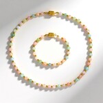 Parure in argento con Berillo Fancy (Riya)