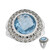Anello in argento con Topazio Blu Cielo (Annette classic)