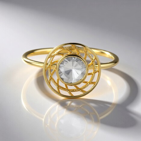 Anello in oro con Zircone (Ornaments by de Melo)