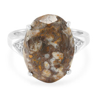 Anello in argento con Quarzo Dinosauro