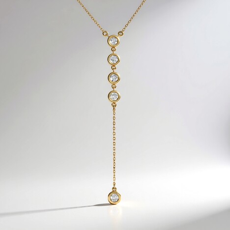 Collana in oro con Diamante I3 (H) (de Melo Gold)