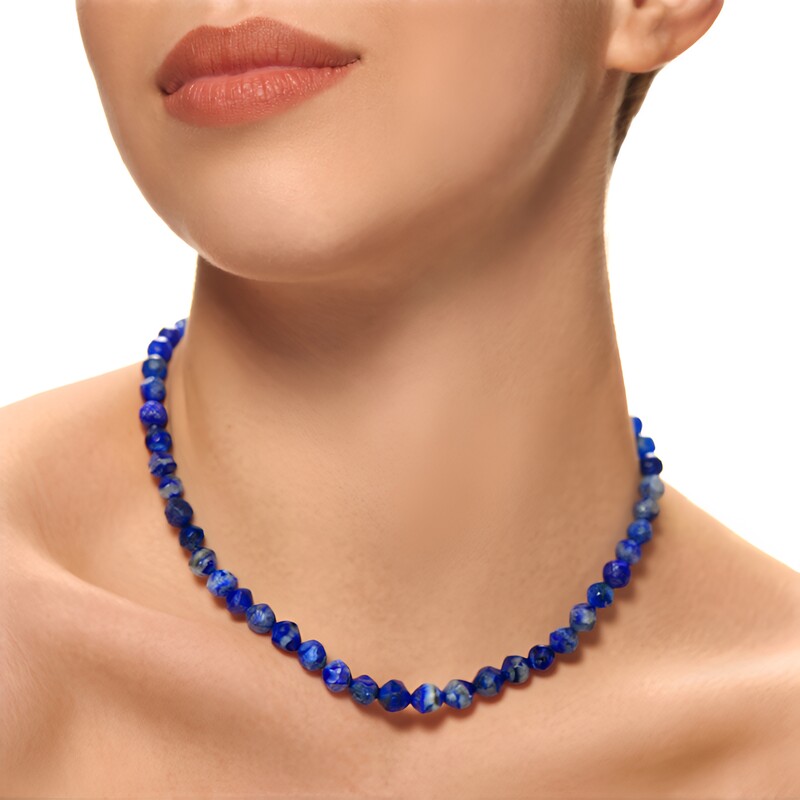 Lapis Lazuli Silver Necklace