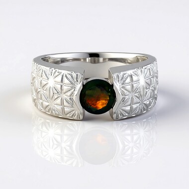 Mezezo Opal Silver Ring (de Melo Essence)