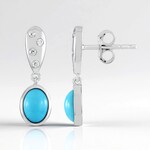 Orecchini in argento con Turchese Sleeping Beauty (Faszination Türkis)