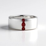 Anello in argento con Rubino Tanzania (de Melo)