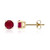 Boucles d'oreilles en or et Rubis de Bemainty