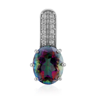 Ciondolo in argento con Quarzo Mistico