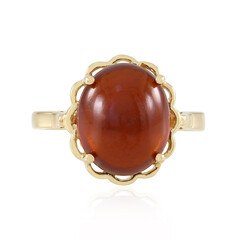 Zilveren ring met een hessoniet granaat