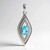 Ciondolo in argento con Apatite Blu (de Melo Essence)