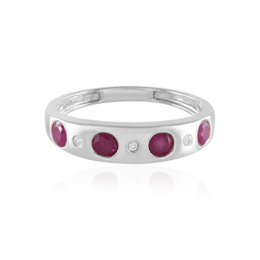 Anillo en plata con Rubí de Madagascar