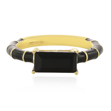 Anello in argento con Onice Nero