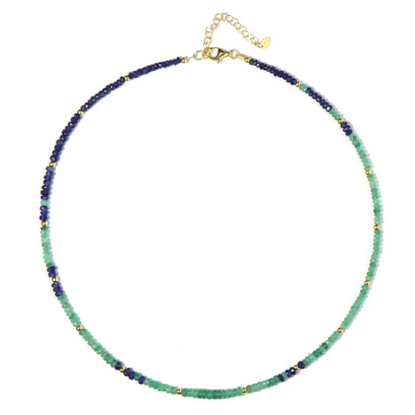 Edelstein-Silberhalskette