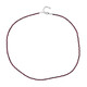 Magenta Garnet Silver Necklace