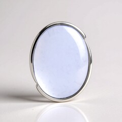Ciondolo in argento con Calcedonio Blu (MONOSONO COLLECTION)
