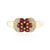 Bague en argent et Spinelle rouge noble