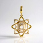 Ciondolo in argento con Zaffiro Bianco
