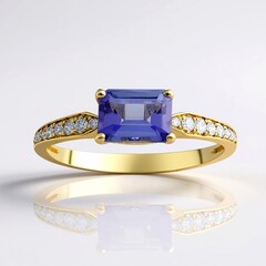 Anello in oro con Tanzanite AAA (CIRARI)