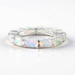 Anello in argento con Opale di Welo