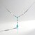 Collier en argent et Quartz bleu pastel