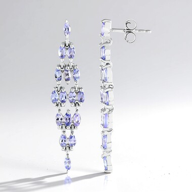 Orecchini in argento con Tanzanite