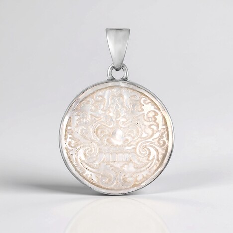 Ciondolo in argento con Madreperla (Bali Barong)