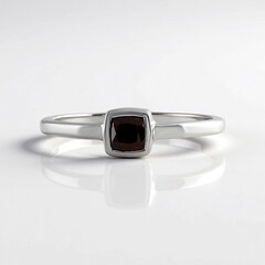 Anello in argento con Zircone Rosa