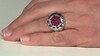 Anillo en plata con Espinela roja noble (de Melo Essence)