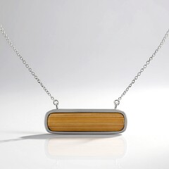 Collana in argento con Bambù Naturale (TPC)